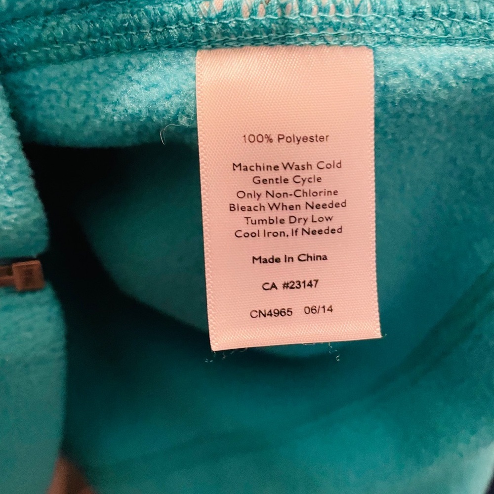 Talbots Turquoise Fleece Jacket - Picture 5 of 5